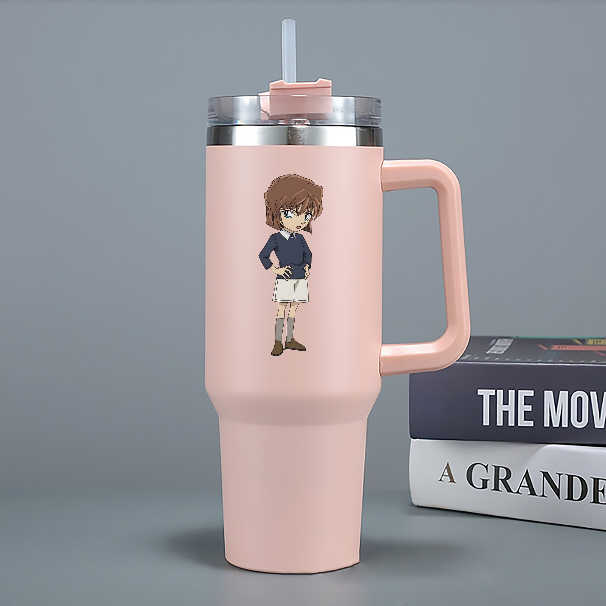 （画像用） 名探偵コナン 灰原 哀 はいばら あい Detective Conan Anita Hailey、Vi Graythorn Haibara Ai 1200mL車用タンブラー - クリスタルステッカー（プラスチックストロー付き）